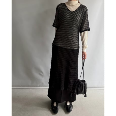 Openwork lace dress