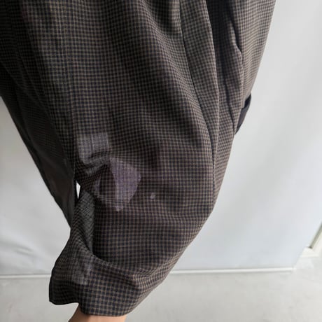 Oversize check jacket