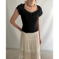 lace ribbon mini tops