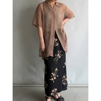 Brown sheer shirt