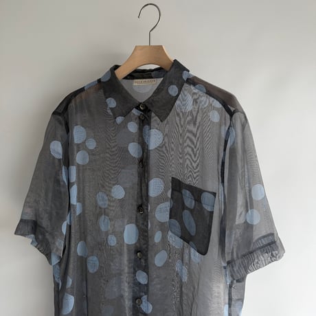 Polka dot gray shirt