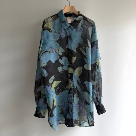 Floral sheer shirt