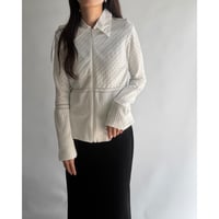 White zip cardigan