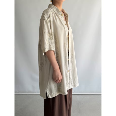 Floral silk shirt