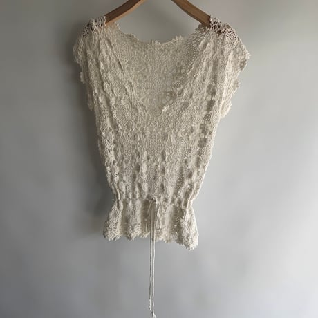 Lace Drawstring Top