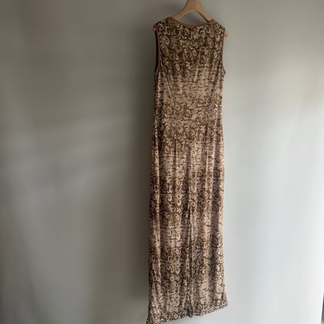 Velours nuance pattern dress