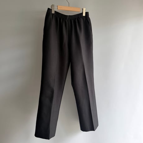 Black center press pants