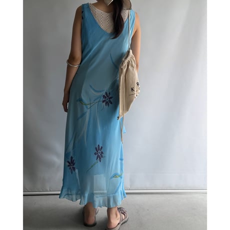 Water & flower dress