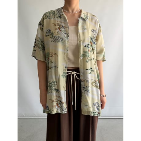 Landscape pattern shirt