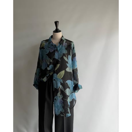 Floral sheer shirt