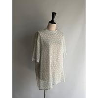 Mint dot sheer tops