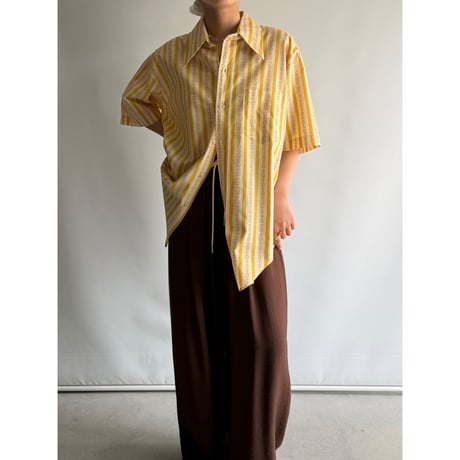 Mustard patterned shirt