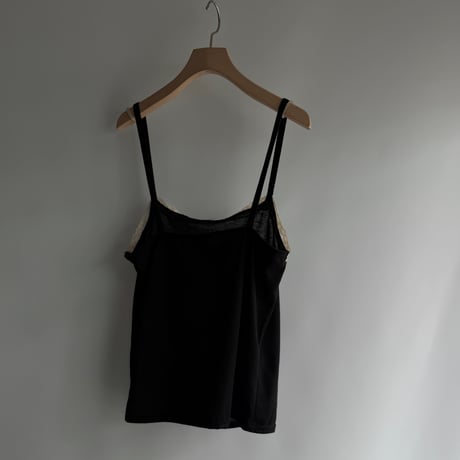 Lace front black cami