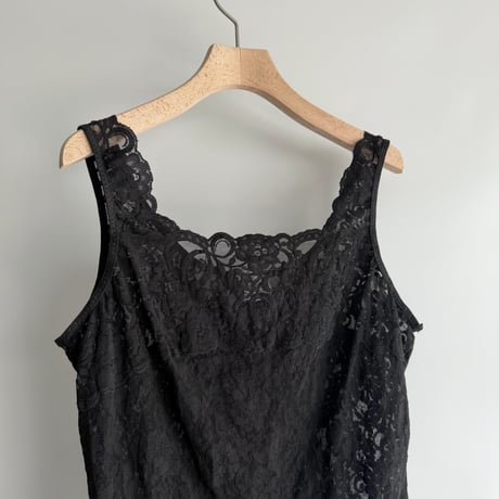 Black lace tank top