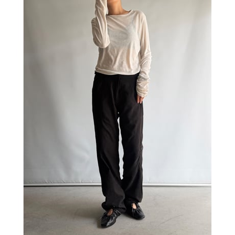Black Faux Suede Pants