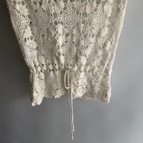 Lace Drawstring Top