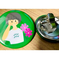 「重々」クリップ缶バッジ