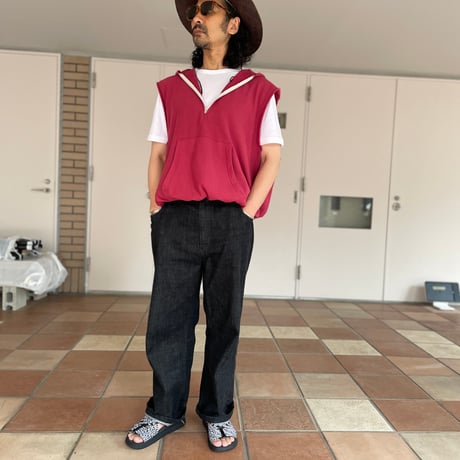 ANDER CUT SLEEVE REVERRSE HOODIE