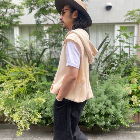 ANDER CUT SLEEVE REVERRSE HOODIE