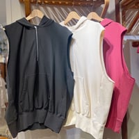 ANDER CUT SLEEVE REVERRSE HOODIE