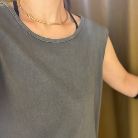 ANDER ピグメント加工 タンクトップ