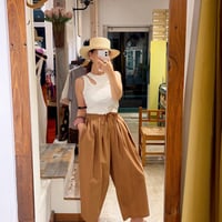 シャカシャカギャザーワイドパンツ