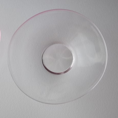 トリブーショイ硝子工芸舎／Tri Buŝoj Glass Art「雨音 豆皿」