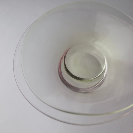 トリブーショイ硝子工芸舎／Tri Buŝoj Glass Art「雨音 豆皿」