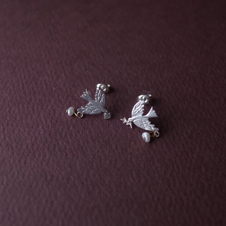 初雪・ポッケ／Hatsuyuki Pokke「ハト ピアス」※9/10までの限定販売