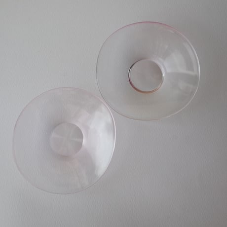 トリブーショイ硝子工芸舎／Tri Buŝoj Glass Art「雨音 豆皿」