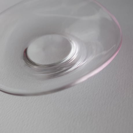 トリブーショイ硝子工芸舎／Tri Buŝoj Glass Art「雨音 豆皿」