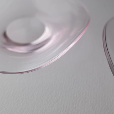 トリブーショイ硝子工芸舎／Tri Buŝoj Glass Art「雨音 豆皿」