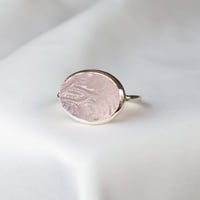 Carved Rose Quartz Ring