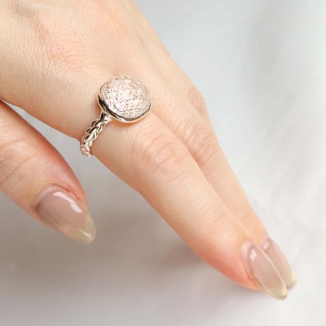 Carved Quartz Ring