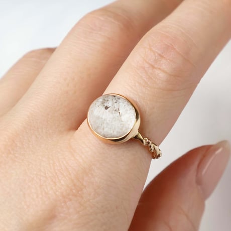 Quartz in White Garden Quartz Ring