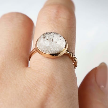 Quartz in White Garden Quartz Ring