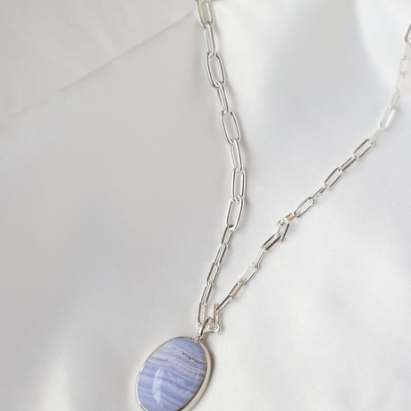 Bluelace Agate Necklace Top