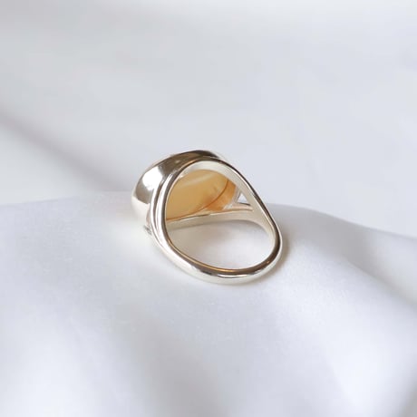 Gold Shell × Quartz Ring