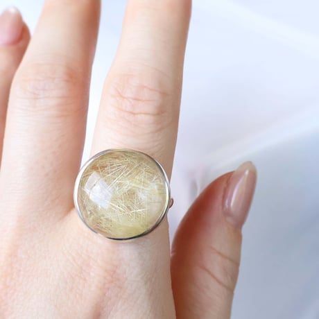 Rutilated Quartz Ring
