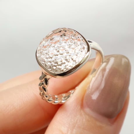 Carved Quartz Ring