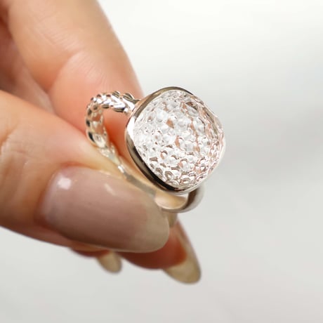 Carved Quartz Ring
