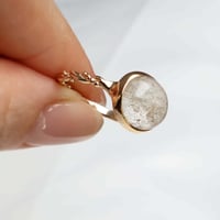 Quartz in White Garden Quartz Ring