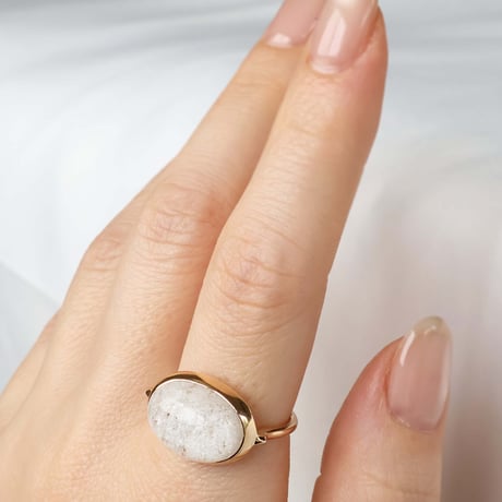 White Garden Quartz Ring