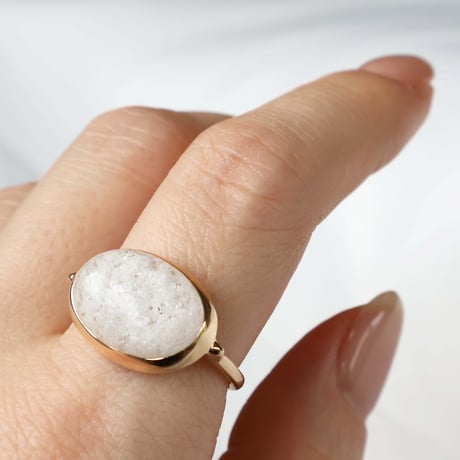 White Garden Quartz Ring