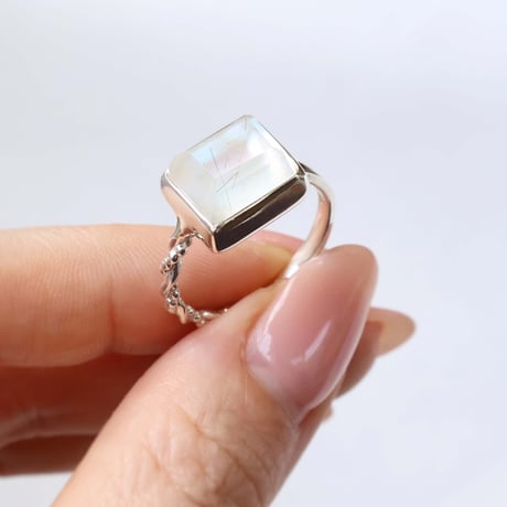 Yako Shell × Rutilated Quartz  Ring
