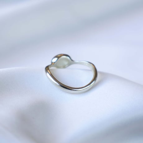 Shell × Prasiolite Ring