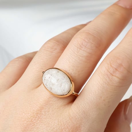 White Garden Quartz Ring