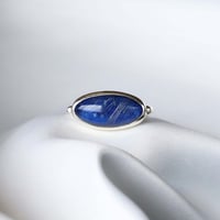 Lapislazuli × Rutilated Quartz Ring