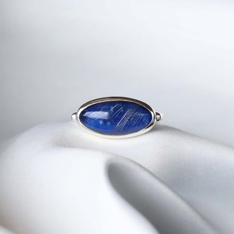 Lapislazuli × Rutilated Quartz Ring
