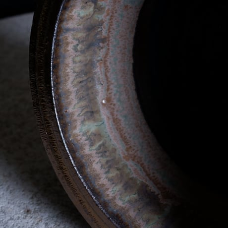 Φ19(in16)×h11.2㎝  matte verdigris pot  H603